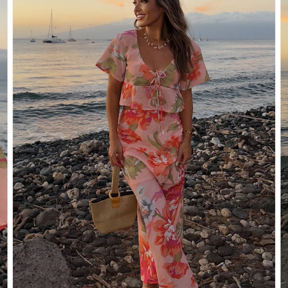 Hello Molly Floral Pink and Orange Set
